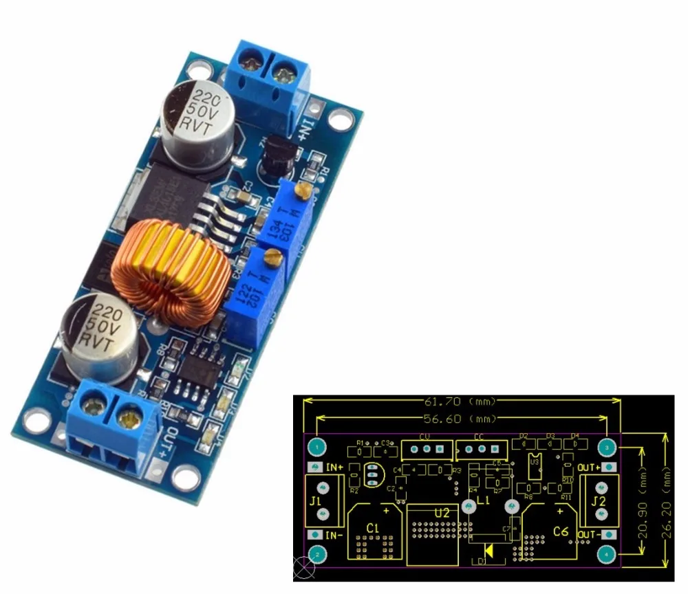 10PCS 5A Lithium Charger CV CC buck Step down Power Supply Module LED Driver lan
10PCS 5A Lithium Charger CV CC buck Step down Power Supply Module LED Driver lan