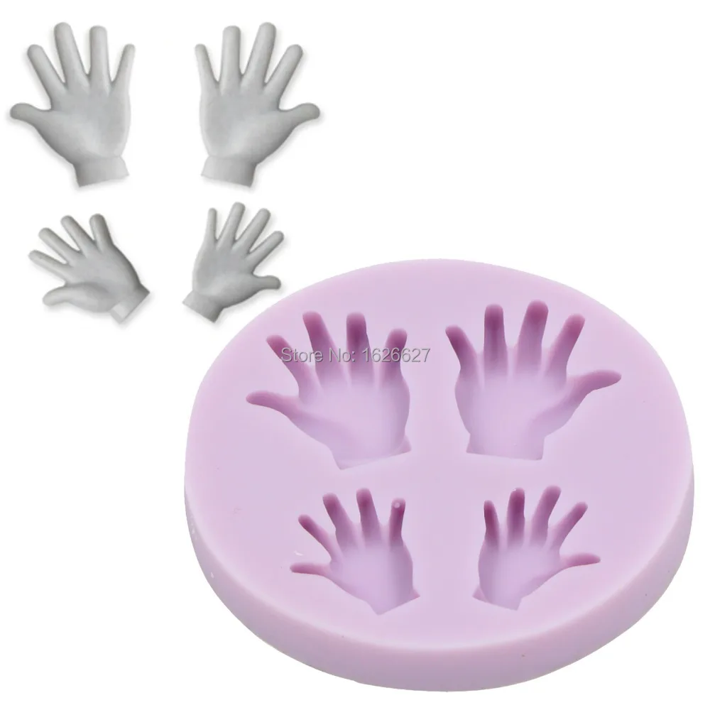Silicone Cake Mold Hand Shape Fondant Sugarcraft Clay Mould for Cake Decorating Tools Color Purple
Silicone Cake Mold Hand Shape Fondant Sugarcraft Clay Mould for Cake Decorating Tools Color Purple