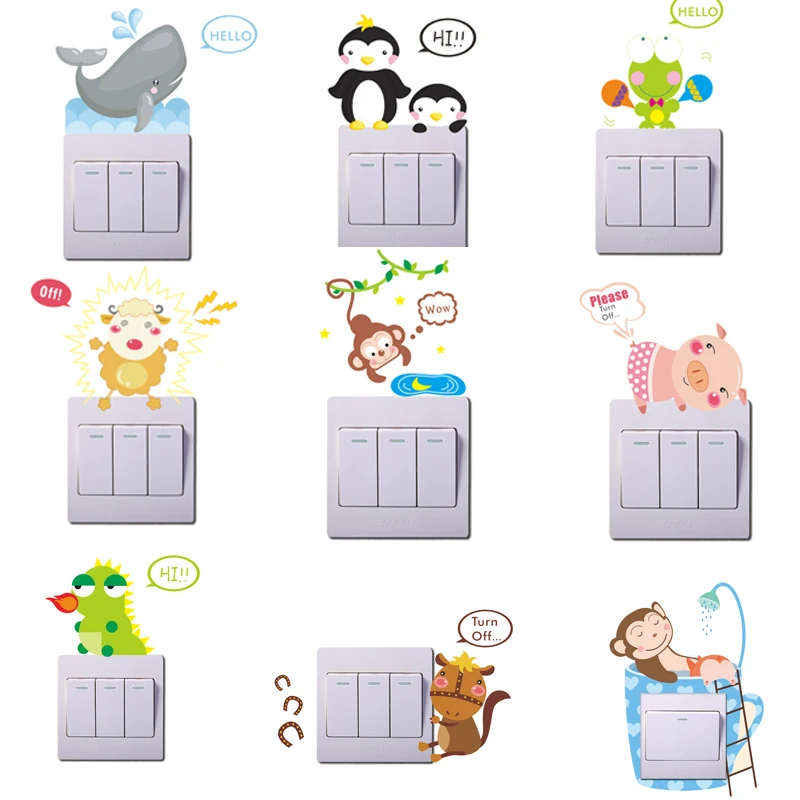 Lovely Animals Light Switch Sticker Children Room Home Decor Nursery Room Decoration Bedoom Kids Room Decor
Lovely Animals Light Switch Sticker Children Room Home Decor Nursery Room Decoration Bedoom Kids Room Decor