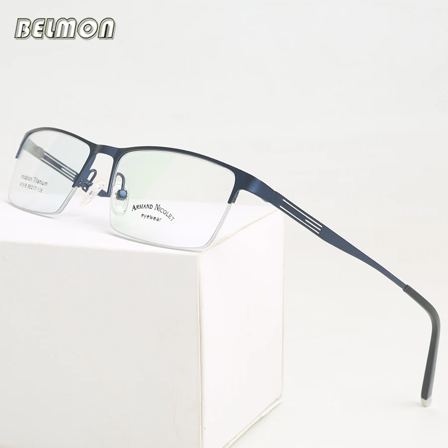 Spectacle Frame Eyeglasses Men Nerd Titanium Alloy Computer Optical Tag Brand Eye Glasses For Male Transparent Clear Lens RS302
Spectacle Frame Eyeglasses Men Nerd Titanium Alloy Computer Optical Tag Brand Eye Glasses For Male Transparent Clear Lens RS302