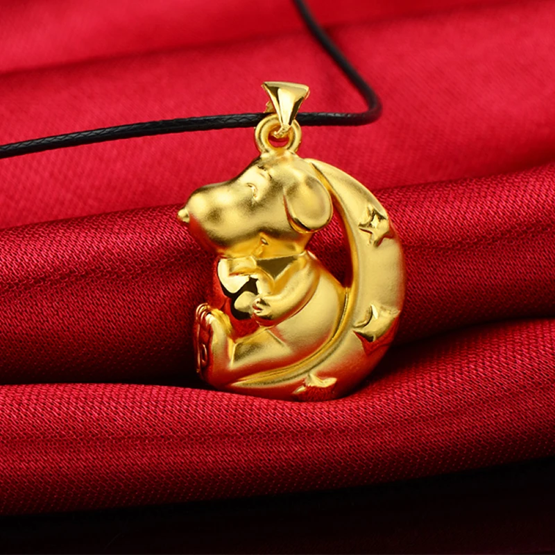 3D lovely dog pendant Authentic 24K Yellow Gold Zodiac pendant 3.4g
3D lovely dog pendant Authentic 24K Yellow Gold Zodiac pendant 3.4g