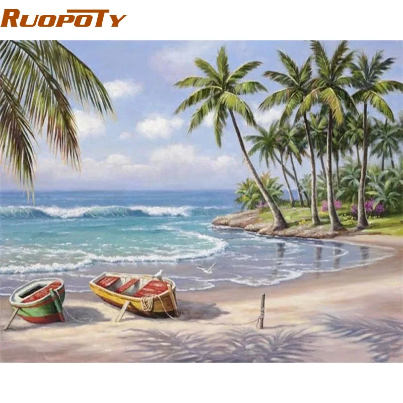 RUOPOTY Seascape DIY Painting By Numbers Wall Art Decor Handpainted Modern Oil Painting On Canvas For Living Room Gift Artwork
RUOPOTY Seascape DIY Painting By Numbers Wall Art Decor Handpainted Modern Oil Painting On Canvas For Living Room Gift Artwork