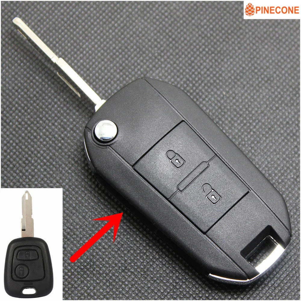 PINECONE Key Case for PEUGEOT 206 Car Key 2 Buttons NE73 Blade Modified Blank Key Shell Cover
PINECONE Key Case for PEUGEOT 206 Car Key 2 Buttons NE73 Blade Modified Blank Key Shell Cover