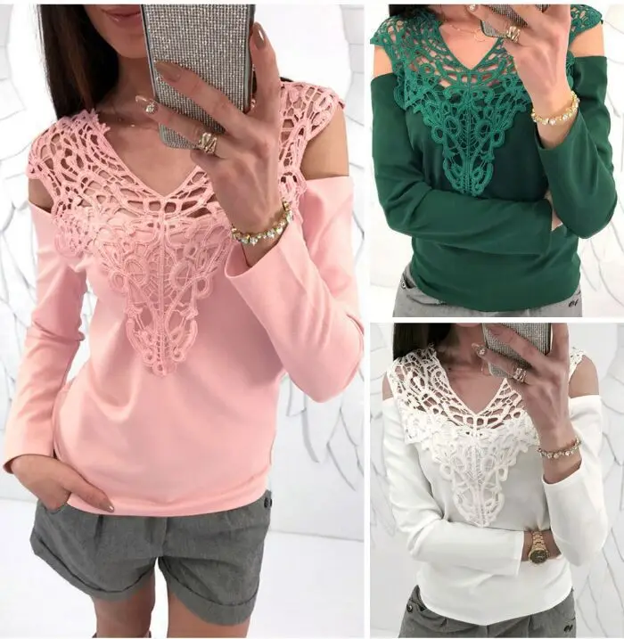 women t-shirts tee new woman t news xxl lace hollow out v-neck long sleeve tee shirt xxl female tshirt
women t-shirts tee new woman t news xxl lace hollow out v-neck long sleeve tee shirt xxl female tshirt