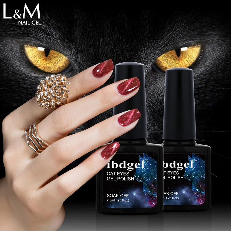 MOQ 1 pcs ibdgel brand 48 color cat eyes nail gel soak off uv led polish | Красота и здоровье