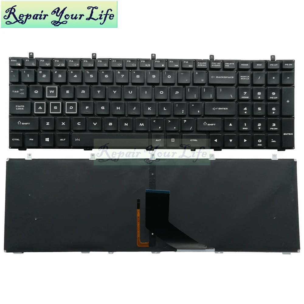Repair You Life Laptop keyboard For thunderobot 911 911M-M2 911-T1 US Standard with backlit keyboard Black New and Original
Repair You Life Laptop keyboard For thunderobot 911 911M-M2 911-T1 US Standard with backlit keyboard Black New and Original