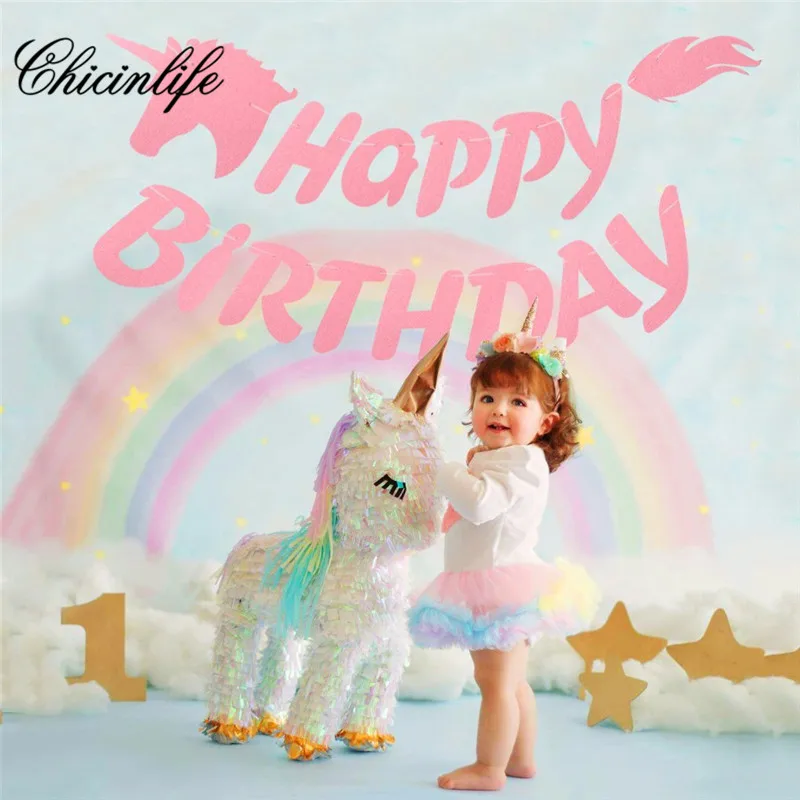 Chicinlife 1Set Unicorn Kids happy birthday Bunting Banner party supplies baby shower Photo Booth Props Birthday Decoration
Chicinlife 1Set Unicorn Kids happy birthday Bunting Banner party supplies baby shower Photo Booth Props Birthday Decoration