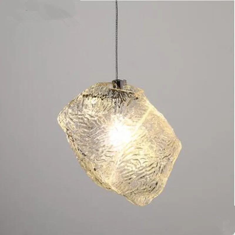 Modern Fashion Pendant Lights Stone Ice Indoor Lighting Glass Lamp G4 LED Blub Dining Living Hanging Lamp Home Decor
Modern Fashion Pendant Lights Stone Ice Indoor Lighting Glass Lamp G4 LED Blub Dining Living Hanging Lamp Home Decor