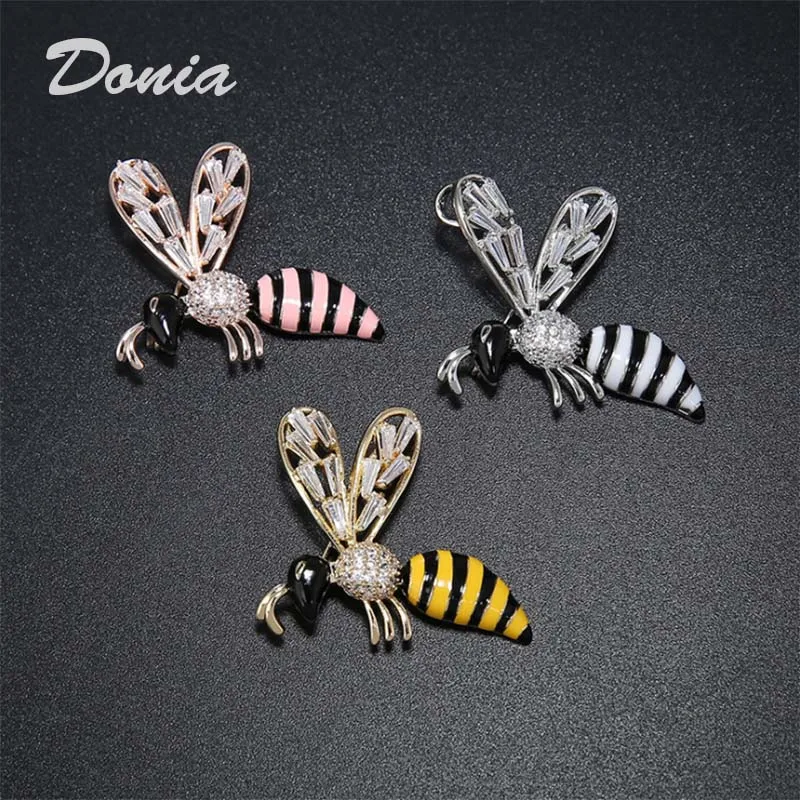 Donia jewelry Fashion clothing flying bee personality brooch micro-inlaid zircon accessories coat brooch scarf pin
Donia jewelry Fashion clothing flying bee personality brooch micro-inlaid zircon accessories coat brooch scarf pin