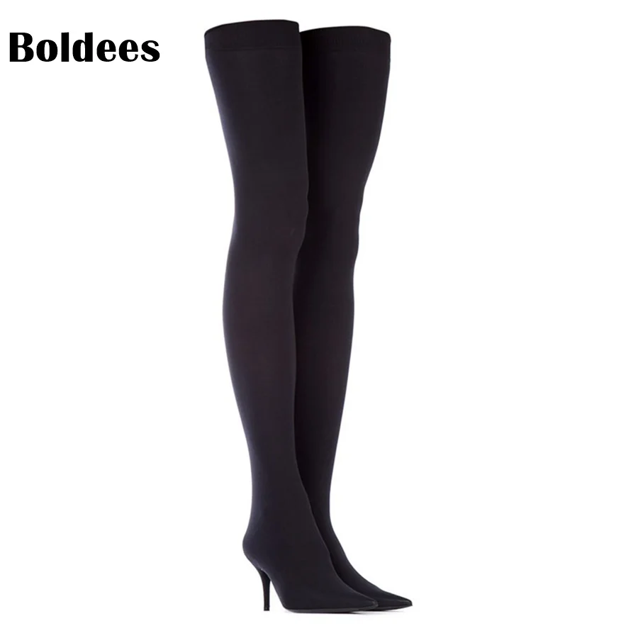 Newest Knit Sock Boots Women Pointed Toe High Heel Shoes Woman Sexy Stretch Over The Knee Socks Boots
Newest Knit Sock Boots Women Pointed Toe High Heel Shoes Woman Sexy Stretch Over The Knee Socks Boots
