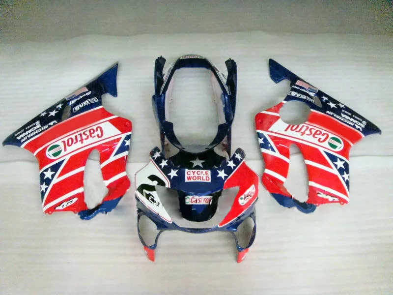 Customized Motorcycle Fairing kit for (hd) CBR600 F4 99 00 CBR600F4 1999 2000 F4 CBR600 red blue ABS Fairings set
Customized Motorcycle Fairing kit for (hd) CBR600 F4 99 00 CBR600F4 1999 2000 F4 CBR600 red blue ABS Fairings set