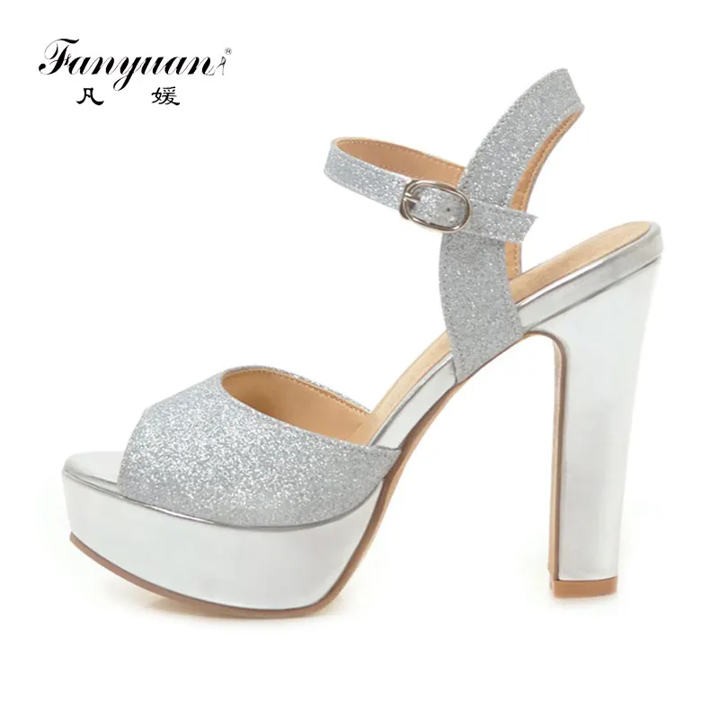 Fanyuan Platform Shoes Women Sandals Glitter Comfort Square Heel Sandals Summer Open Toe Party Dress Sandals zapatos mujer
Fanyuan Platform Shoes Women Sandals Glitter Comfort Square Heel Sandals Summer Open Toe Party Dress Sandals zapatos mujer