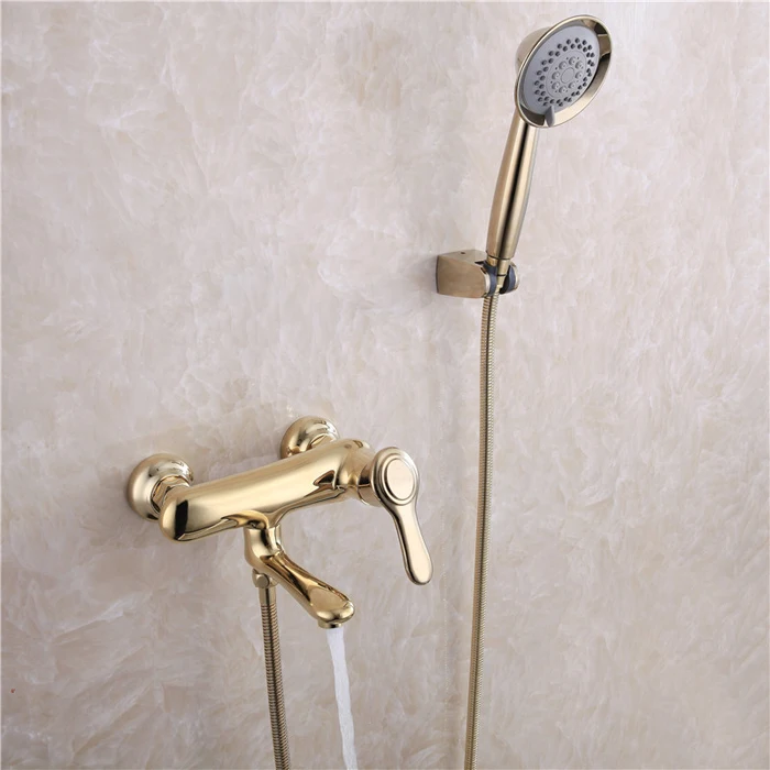 Gold bathtub faucet Plated Hand Held Shower Head Hose and gold Holder Antique Gold Sprayer Multifunction Function TH709
Gold bathtub faucet Plated Hand Held Shower Head Hose and gold Holder Antique Gold Sprayer Multifunction Function TH709