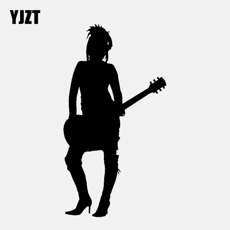 YJZT 8.3CM*15.6CM Sexy Silhouette Girl with Guitar Rock Music Vinyl Black/Silver Car Sticker C22-0713
YJZT 8.3CM*15.6CM Sexy Silhouette Girl with Guitar Rock Music Vinyl Black/Silver Car Sticker C22-0713
