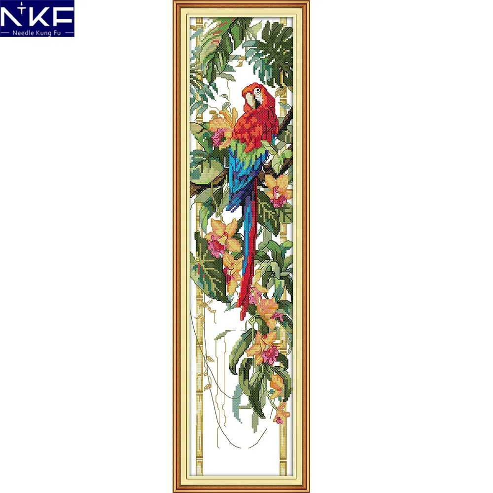 NKF This scarlet macaw animal style beautiful designs DIY needlecraft kits counted cross stitch sets for home decoration
NKF This scarlet macaw animal style beautiful designs DIY needlecraft kits counted cross stitch sets for home decoration