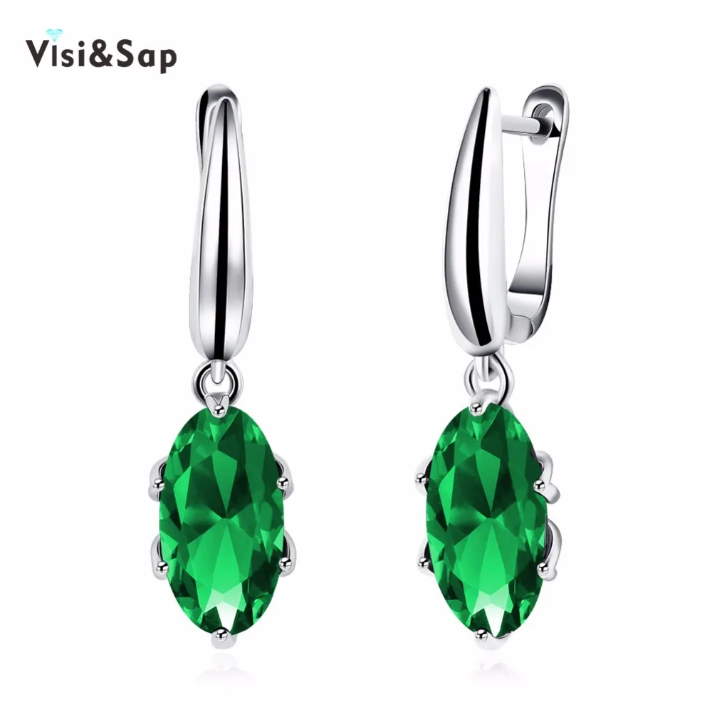 Visisap Oval Green Cubic Zirconia Hoop Earrings For Women Vintage Elegant Banquet Earring Jewelry White Gold Color VKZCE149
Visisap Oval Green Cubic Zirconia Hoop Earrings For Women Vintage Elegant Banquet Earring Jewelry White Gold Color VKZCE149