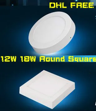 HOT! Round Square Led Panel Light 6W 12W 18W Surface Mounted Led Downlight lighting Led ceiling + Drivers DHL FREE
HOT! Round Square Led Panel Light 6W 12W 18W Surface Mounted Led Downlight lighting Led ceiling + Drivers DHL FREE