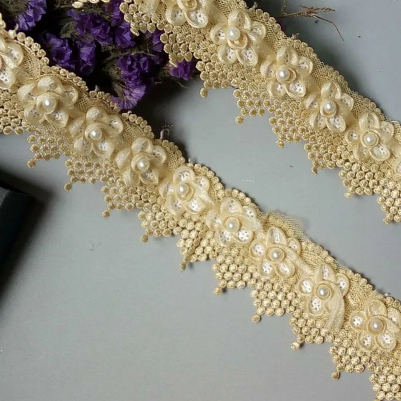 1 Yard Light Gold Pearl Tassel Flowers Pearl Lace Trimmings Ribbons Beaded Lace Fabric Embroidered Sewing Wedding Dress DIY New
1 Yard Light Gold Pearl Tassel Flowers Pearl Lace Trimmings Ribbons Beaded Lace Fabric Embroidered Sewing Wedding Dress DIY New
