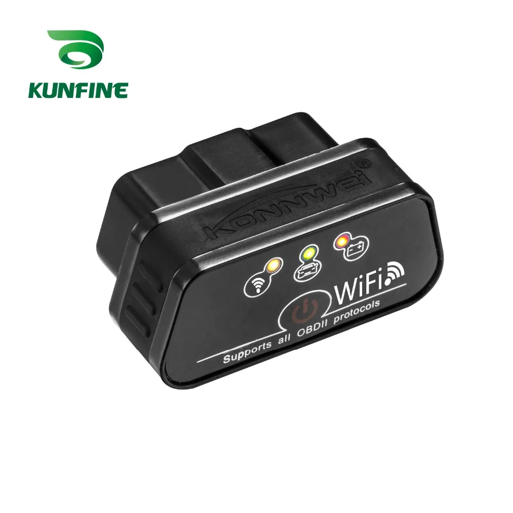 KUNFINE Super Mini KW901 WIFI ELM327 V1.5 ODB2 OBDII Автомобильный диагностический сканер инструмент ELM 327 считыватель кодов работает на iOS Android phone
KUNFINE Super Mini KW901 WIFI ELM327 V1.5 ODB2 OBDII Автомобильный диагностический сканер инструмент ELM 327 считыватель кодов работает на iOS Android phone