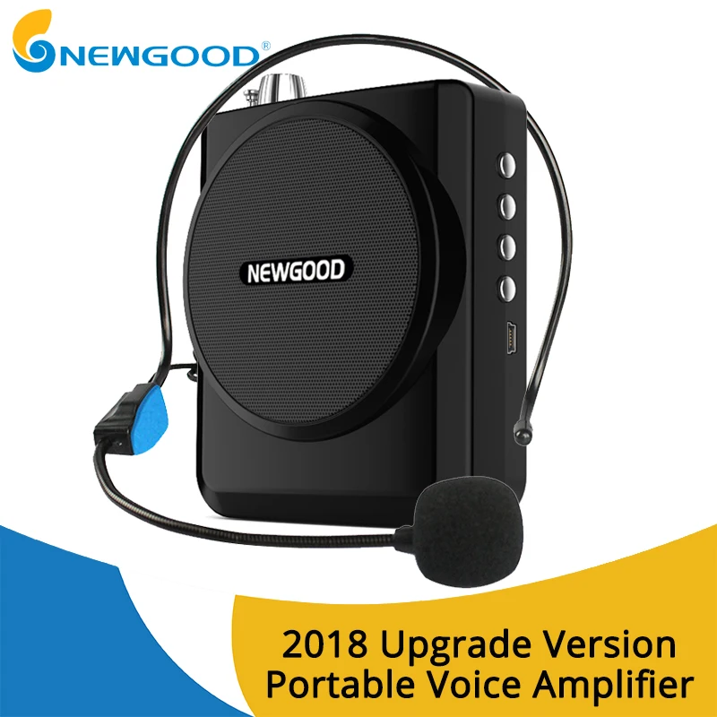 

NEWGOOD Voice Amplifier Speaker Portable Megaphone Wireless Voice Amplifiers for Teachers Loudspeaker with USB TF card