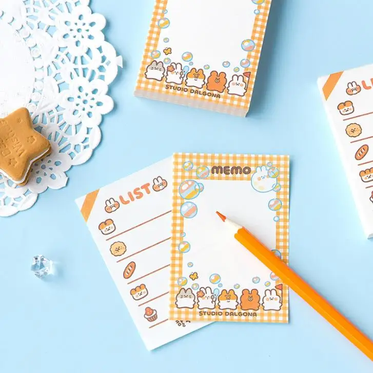 1 Pcs Cute 100 Sheets Lovely Bread Unicorn Cat Rabbit Paper Memo Pads Stationery N Times Sticky Notes Portable Notepad Papeleria
1 Pcs Cute 100 Sheets Lovely Bread Unicorn Cat Rabbit Paper Memo Pads Stationery N Times Sticky Notes Portable Notepad Papeleria