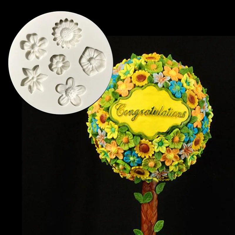 Силиконовая Форма Sugarcraft с шестью цветами, форма для помадки, инструменты для украшения тортов, шоколад
Силиконовая Форма Sugarcraft с шестью цветами, форма для помадки, инструменты для украшения тортов, шоколад