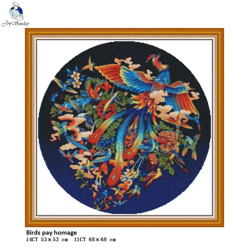 Birds Pay Homage Patterns Aida Canvas Cross-stitch 11CT 14CT Handwork Beginner Embroidery Sets Wholesale Needlework Home Decor
Birds Pay Homage Patterns Aida Canvas Cross-stitch 11CT 14CT Handwork Beginner Embroidery Sets Wholesale Needlework Home Decor