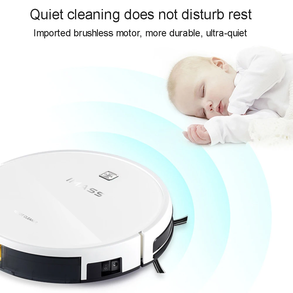IMASS New A3K 800ML Dust Box Robot Vacuum Cleaner With App Remote Control Gyro Navigation 1200PA Suction | Бытовая техника