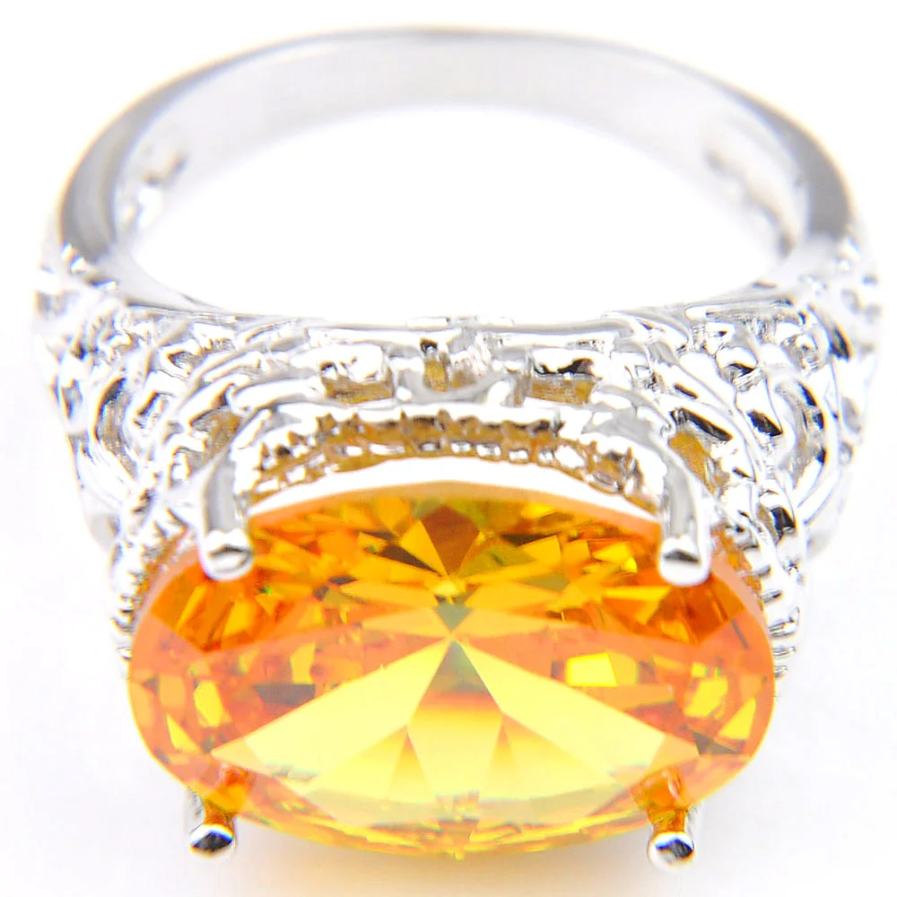 Luckyshine Wedding Holiday Gift Silver Plated Oval Yellow Zircon Created Stone Rings Pendants Necklaces Wedding Jewelry Sets
Luckyshine Wedding Holiday Gift Silver Plated Oval Yellow Zircon Created Stone Rings Pendants Necklaces Wedding Jewelry Sets
