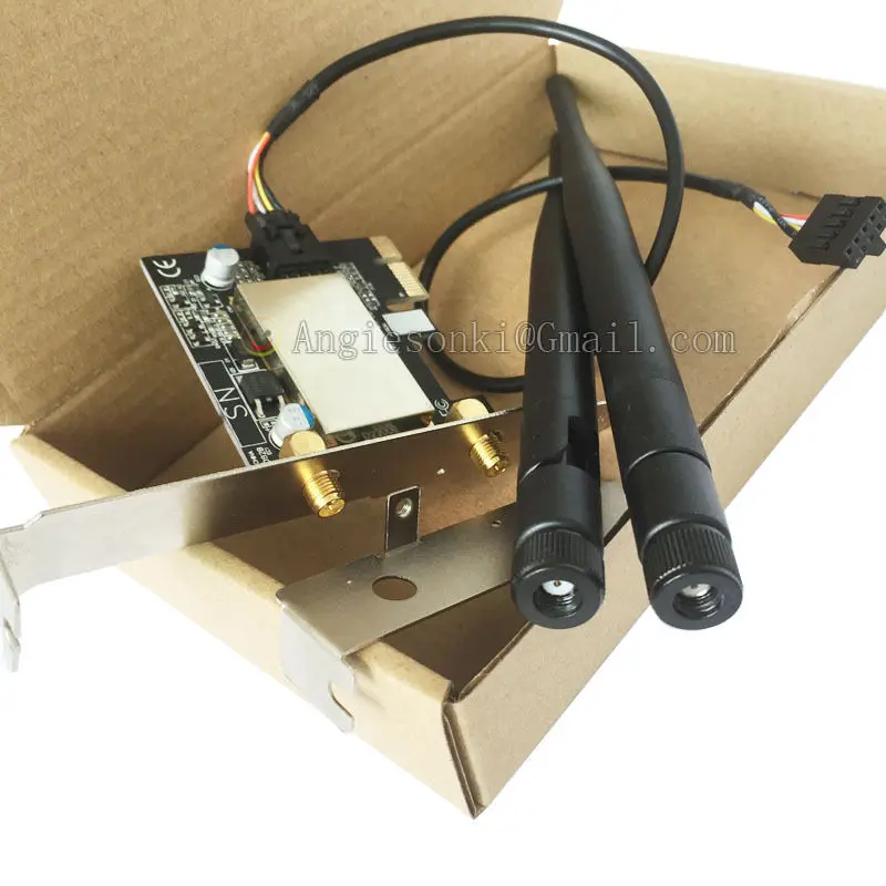 Wireless- AC 3160 Band Dual 802.11ac 433M + Bluetooth BT 4.0 PCI-E 1X 16X WIRELESS Desktop WIFI WLAN CARD for Intel 3160AC
Wireless- AC 3160 Band Dual 802.11ac 433M + Bluetooth BT 4.0 PCI-E 1X 16X WIRELESS Desktop WIFI WLAN CARD for Intel 3160AC