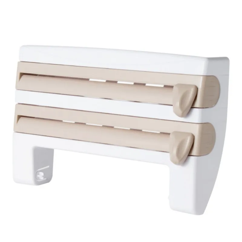 Plastic Refrigerator Cling Film Storage Rack Wrap Cutter Wall Hanging Paper Towel Holder Kitchen Organizer
Plastic Refrigerator Cling Film Storage Rack Wrap Cutter Wall Hanging Paper Towel Holder Kitchen Organizer