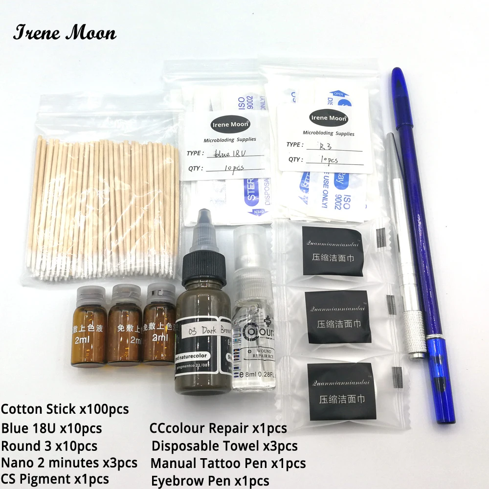 Microblading Eyebrow Tattoo Kit Permanent Makeup Tattoo Supplies Manual Tattoo Pen Microblading Pigment Microblading Needles
Microblading Eyebrow Tattoo Kit Permanent Makeup Tattoo Supplies Manual Tattoo Pen Microblading Pigment Microblading Needles