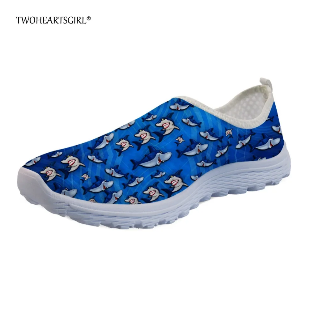 Twoheartsgirl Blue Ocean Style Women Mesh Shoes Light Weight Printed Animal Shark Flats Breathable Femme Casual Shoes Slip-on
Twoheartsgirl Blue Ocean Style Women Mesh Shoes Light Weight Printed Animal Shark Flats Breathable Femme Casual Shoes Slip-on