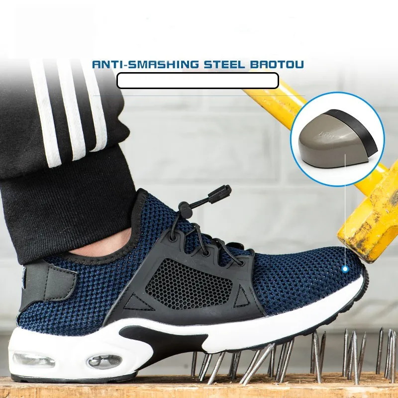 Men Outdoor Steel Toe Work Shoes Indestructible Men's Breathable Anti-smashing Piercing Safety Boots Casual Single Mesh Sneakers
Men Outdoor Steel Toe Work Shoes Indestructible Men's Breathable Anti-smashing Piercing Safety Boots Casual Single Mesh Sneakers