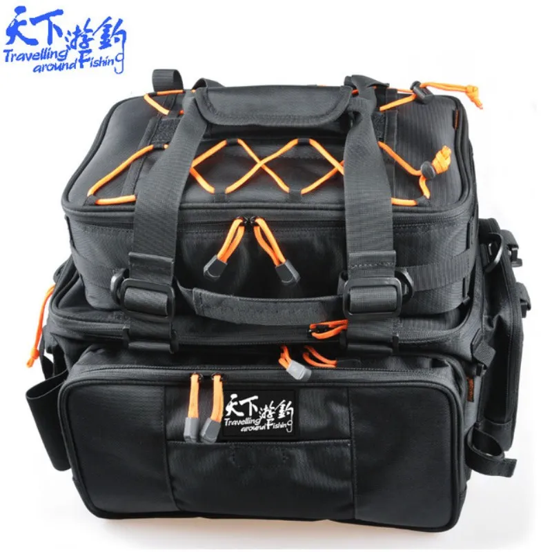 Fishing Tackle Bag 1200D PVC Black Multi-Purpose Waterproof Pescaria Bag For Fly Fishing Accessories Winter Fishing Backpack
Fishing Tackle Bag 1200D PVC Black Multi-Purpose Waterproof Pescaria Bag For Fly Fishing Accessories Winter Fishing Backpack