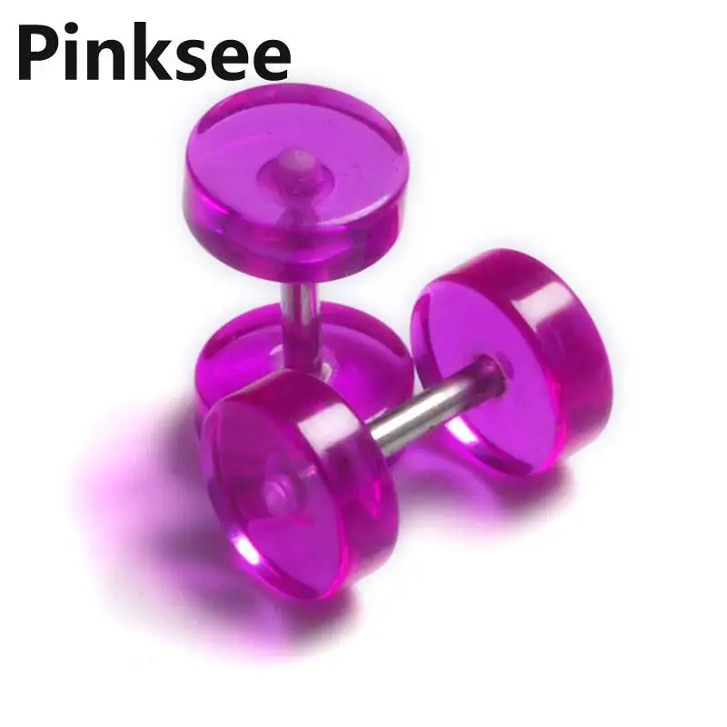 Stainless Steel Fake Cheater Ear Plugs Gauge Clear Acrylic 2pcs Screw Stud Earrings Piercing Body Jewelry Wholesale Free
Stainless Steel Fake Cheater Ear Plugs Gauge Clear Acrylic 2pcs Screw Stud Earrings Piercing Body Jewelry Wholesale Free