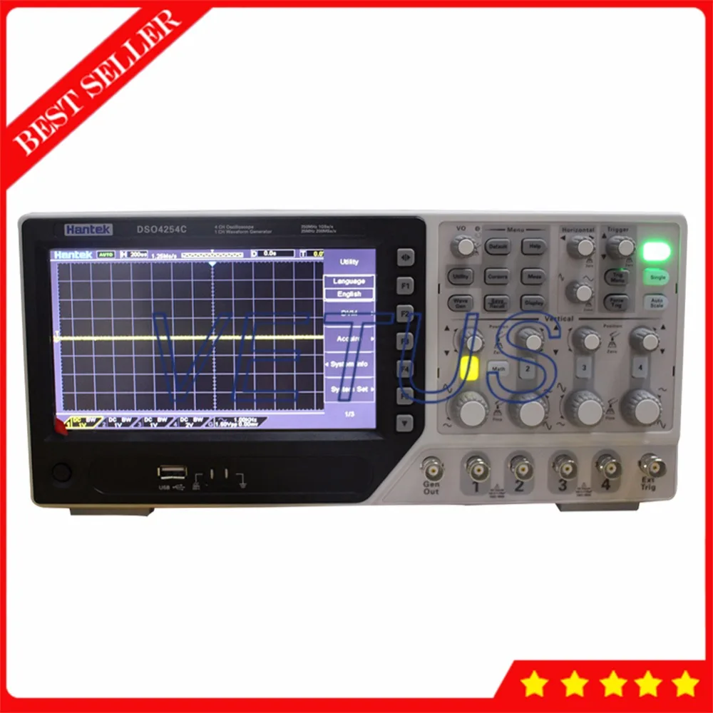 Функция произвольной формы Generato DSO4254C цифровой Osciloscopio с функцией автоматического