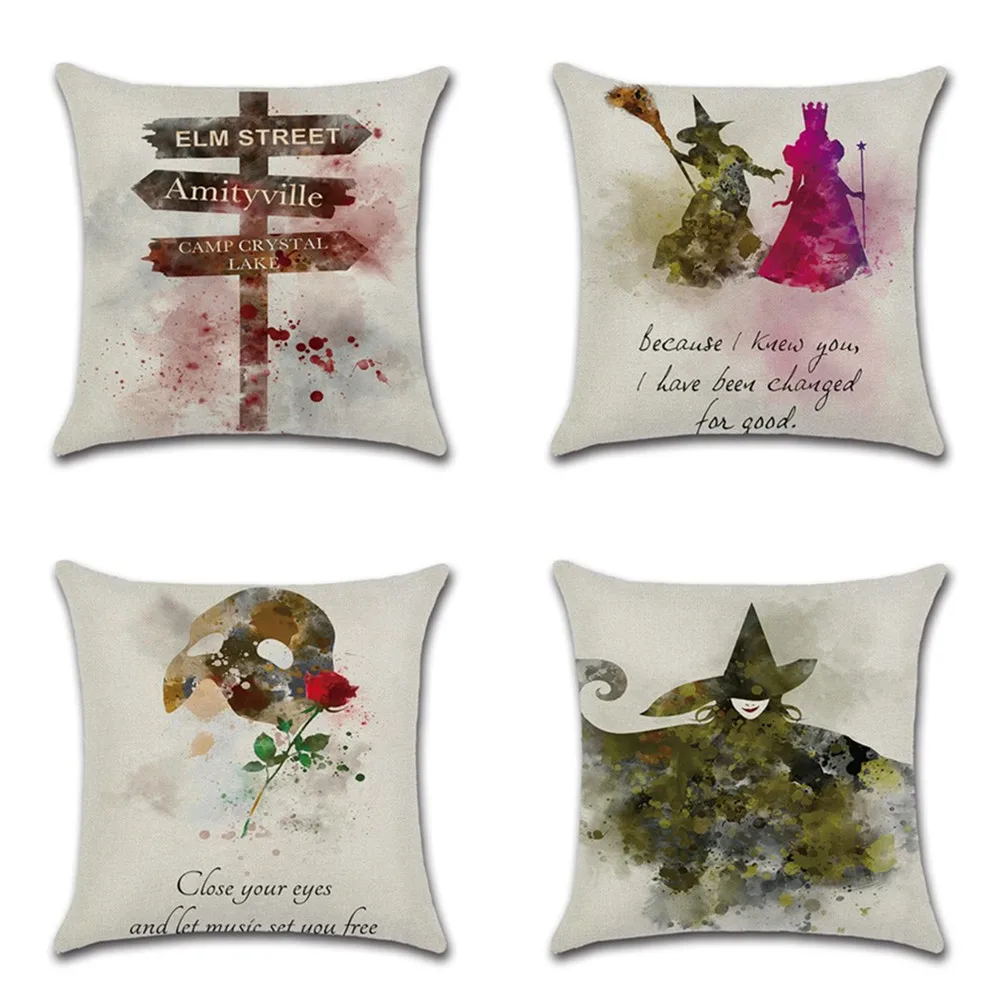 2pcs watercolor Decorative throw pillow cover case Halloween demon cotton linen cushion cover for sofa party chair decoration
2pcs watercolor Decorative throw pillow cover case Halloween demon cotton linen cushion cover for sofa party chair decoration