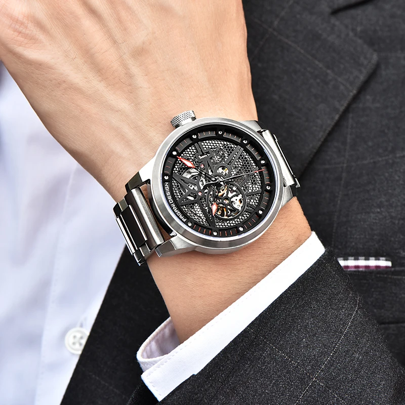 Mens Watch PAGANI DESIGN New Fashion Stainless Steel Watch Men Waterproof Hollow Automatic Machine Wristwatches zegarek meski
Mens Watch PAGANI DESIGN New Fashion Stainless Steel Watch Men Waterproof Hollow Automatic Machine Wristwatches zegarek meski