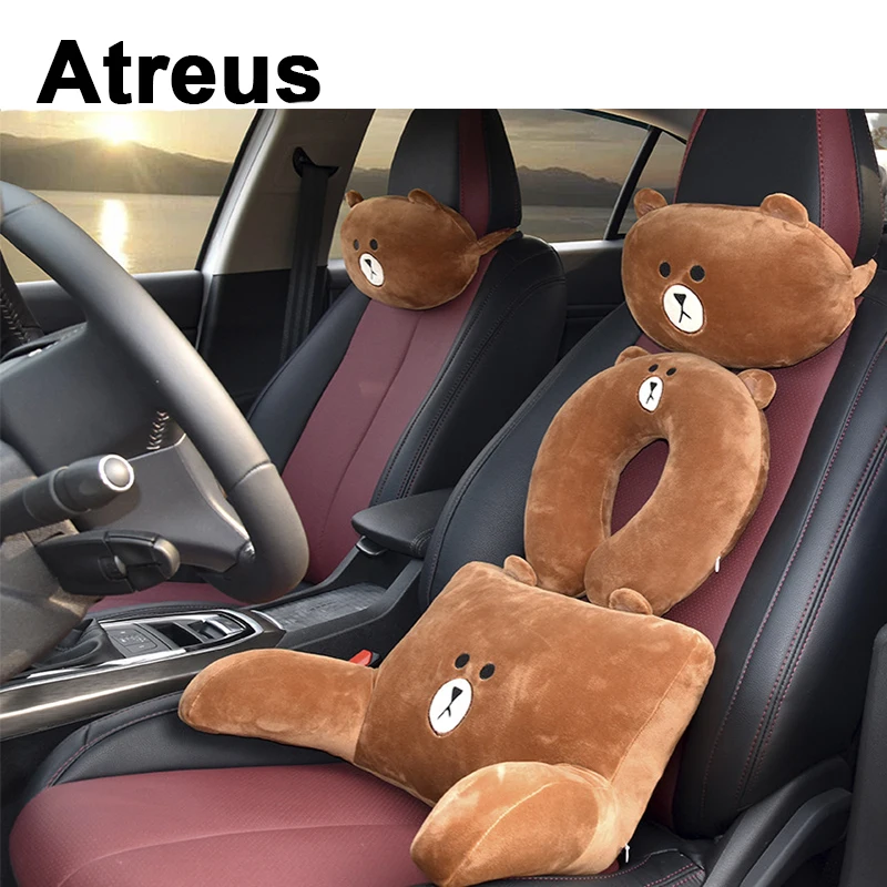 Atreus подголовник автомобиля чехлы на сиденья для поясницы и шеи подушки BMW e46 e39 e36