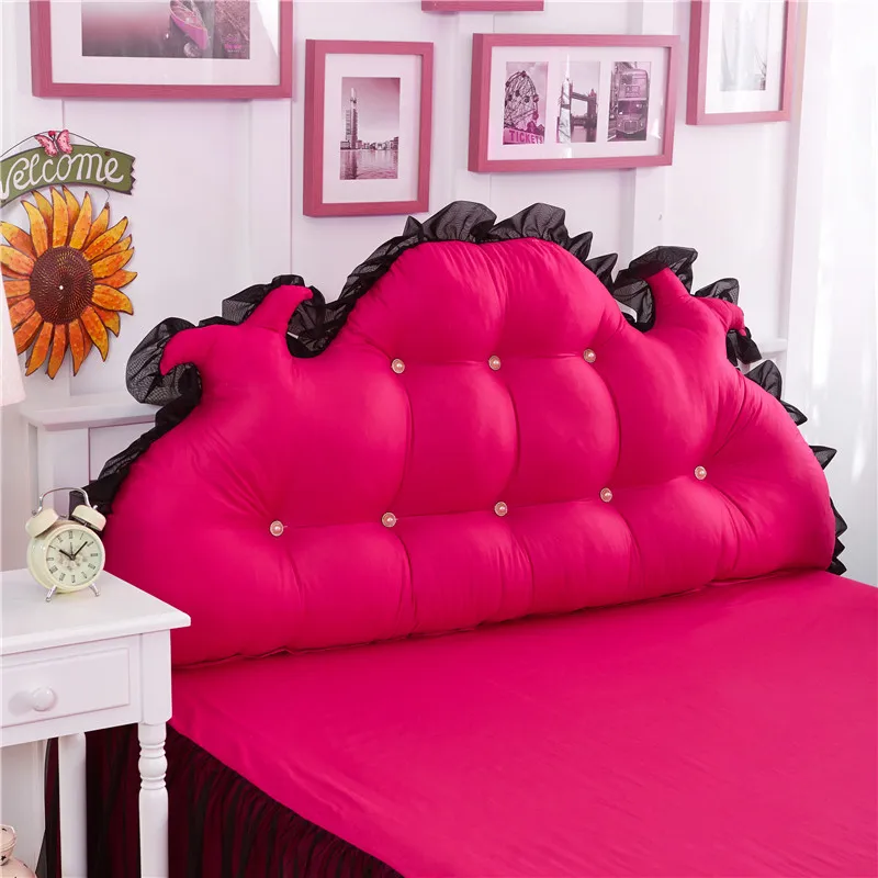 Customizing Cotton large Bedside backrest cushion princess lace Comfortable cushion with core 120/150/180/200CM size
Customizing Cotton large Bedside backrest cushion princess lace Comfortable cushion with core 120/150/180/200CM size