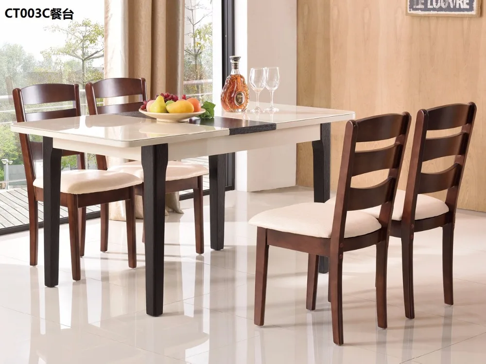 XMCT003C Tempered glass surface solid wood feet with folding function wooden dining table modern dining room furniture
XMCT003C Tempered glass surface solid wood feet with folding function wooden dining table modern dining room furniture
