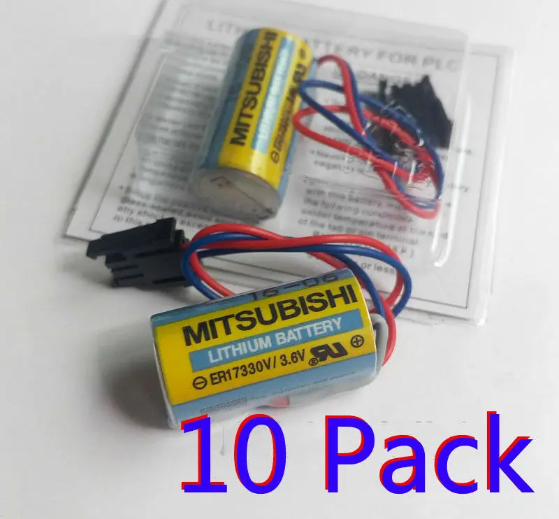 10PCS 100% Original NEW ER17330V 3.6V PLC Battery Batteries For Mitsubishi Servo A6BAT PLC Battery Size 2/3A
10PCS 100% Original NEW ER17330V 3.6V PLC Battery Batteries For Mitsubishi Servo A6BAT PLC Battery Size 2/3A