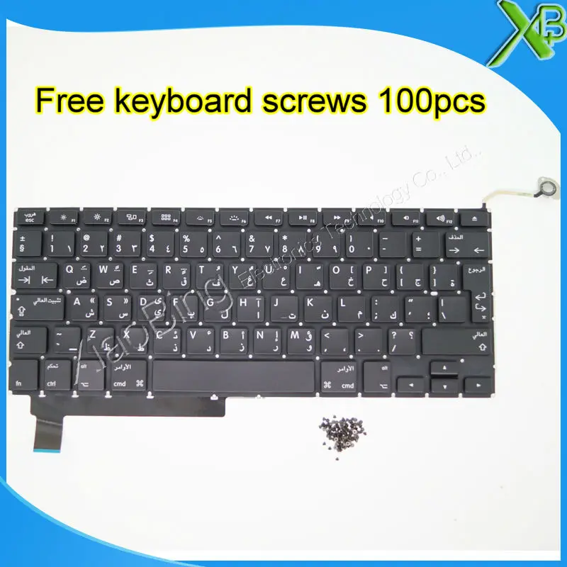 Brand New For MacBook Pro 15.4" A1286 Arab Arabic Keyboard+100pcs keyboard screws 2009-2012 Years
Brand New For MacBook Pro 15.4" A1286 Arab Arabic Keyboard+100pcs keyboard screws 2009-2012 Years