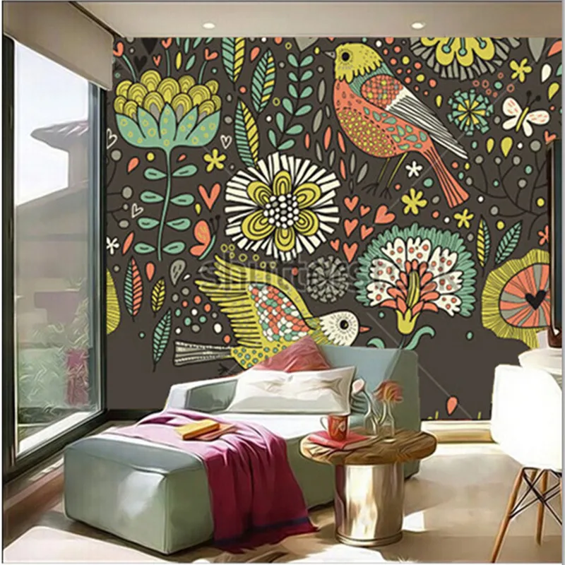 Latest custom 3D mural,Vintage floral background with birds,living room TV wall bedroom wallpaper.
Latest custom 3D mural,Vintage floral background with birds,living room TV wall bedroom wallpaper.