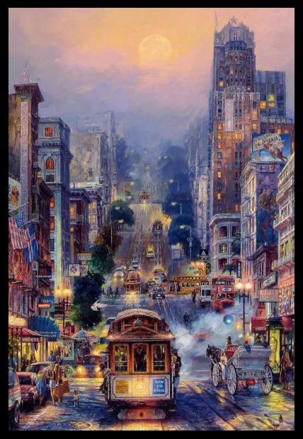 Golden panno,Needlework,Embroidery,DIY Landscape Painting,Cross stitch,kits,14ct Powell Street Cross-stitch,Sets For Embroidery
Golden panno,Needlework,Embroidery,DIY Landscape Painting,Cross stitch,kits,14ct Powell Street Cross-stitch,Sets For Embroidery