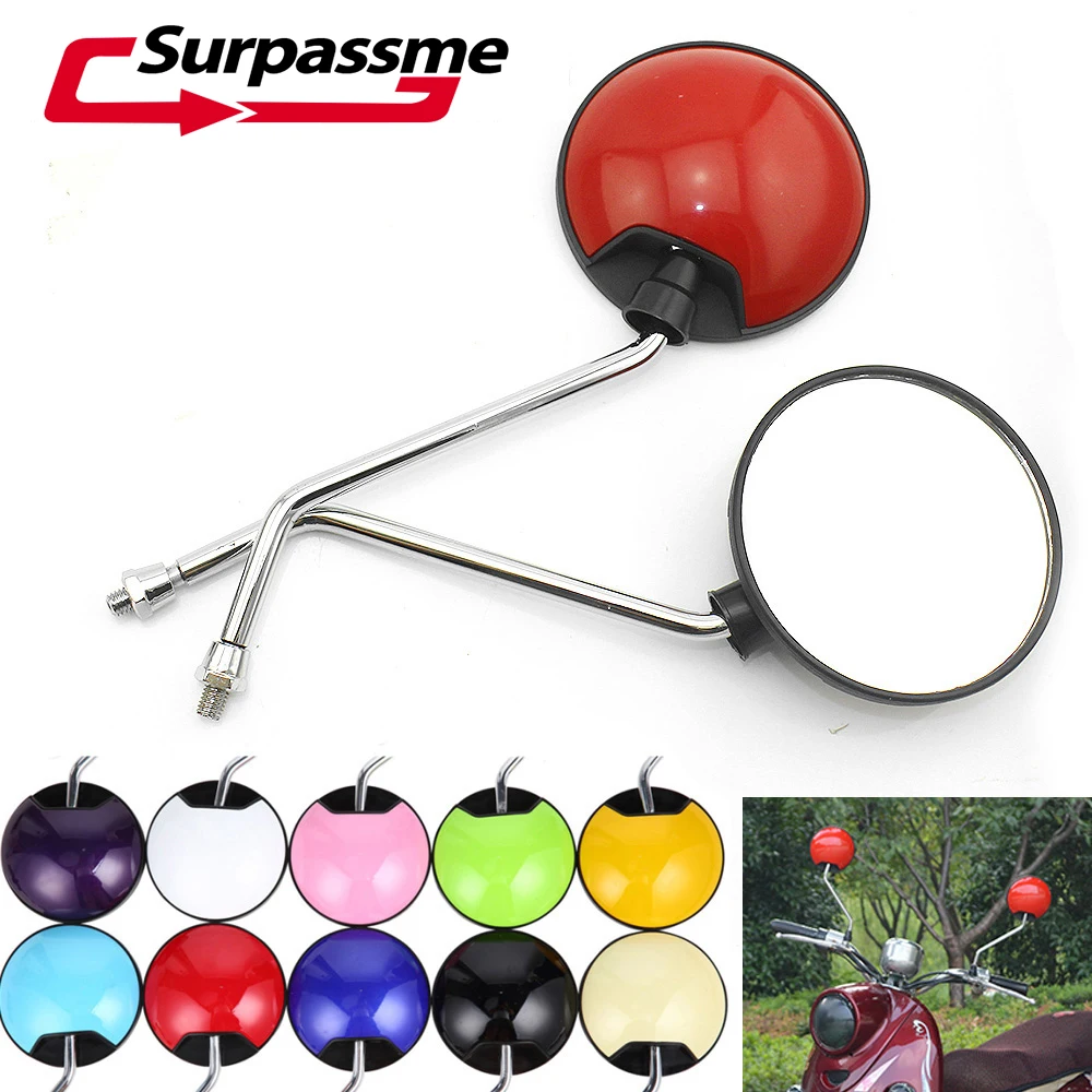 1 Pair 8mm Universal Scooter Rear View Mirror Round Rotatable Motorbike E-bike Side Mirrors Motorcycle Accessories Pink Red
1 Pair 8mm Universal Scooter Rear View Mirror Round Rotatable Motorbike E-bike Side Mirrors Motorcycle Accessories Pink Red