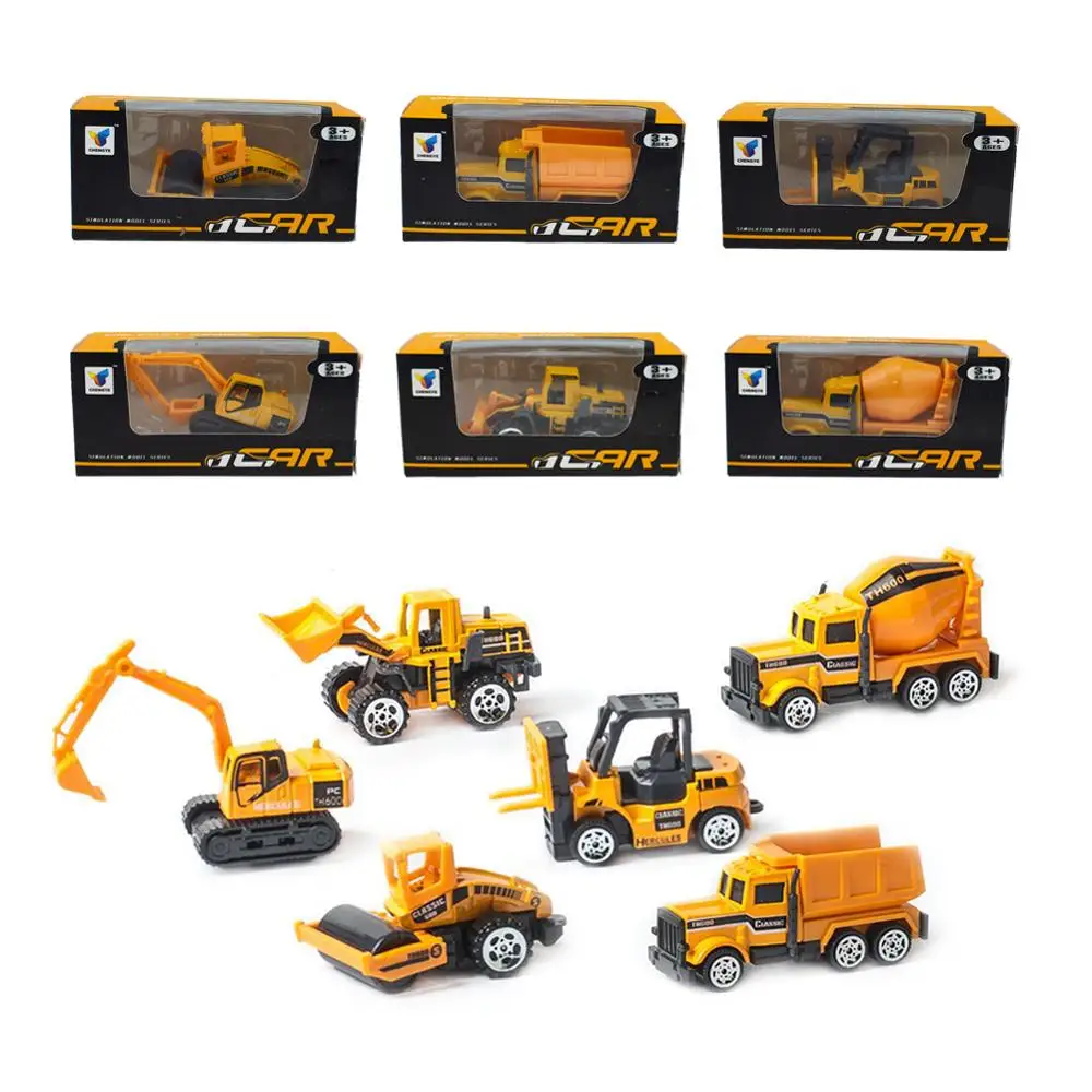 6PCS/LOT Mini Alloy Engineering Car Model Tractor Toy Dump Truck Model Classic Toy Vehicles Mini Gift For Boys
6PCS/LOT Mini Alloy Engineering Car Model Tractor Toy Dump Truck Model Classic Toy Vehicles Mini Gift For Boys