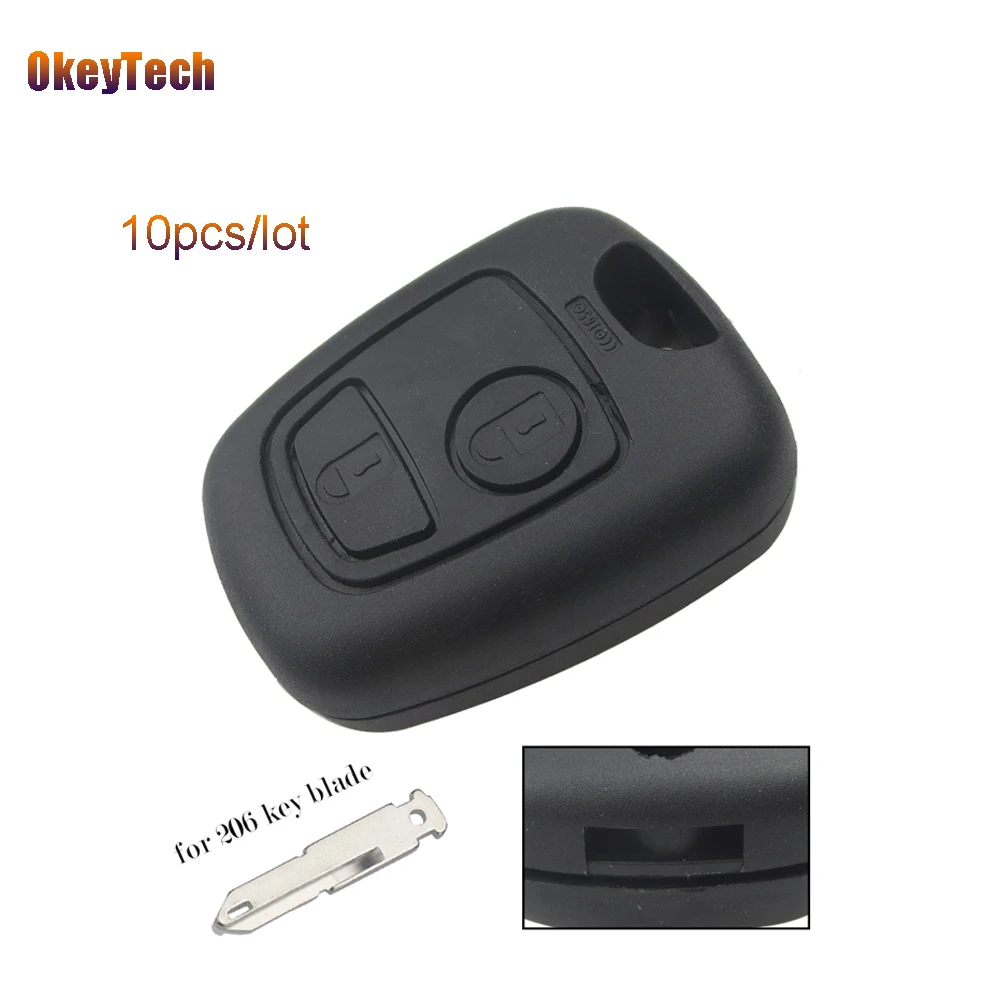 OkeyTech 10pcs/lot 2 Button Remote Car Key Fob Case Cover Fob for Peugeot 206 307 407 Keyless Entry Replacement Shell Not Blade
OkeyTech 10pcs/lot 2 Button Remote Car Key Fob Case Cover Fob for Peugeot 206 307 407 Keyless Entry Replacement Shell Not Blade