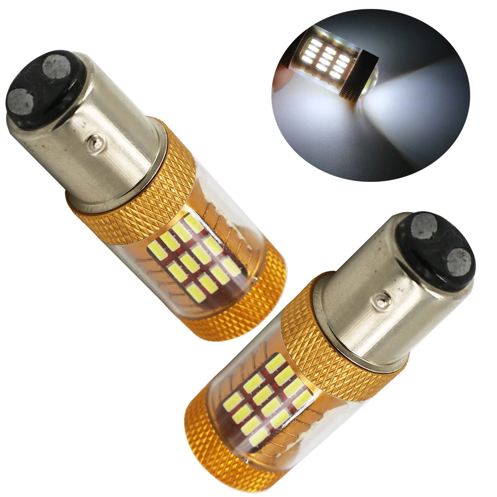 Y 50X BAY15D 1157 LED 60smd супер яркий 4014 светодиодный автомобильный белый S25 Задний сигнал